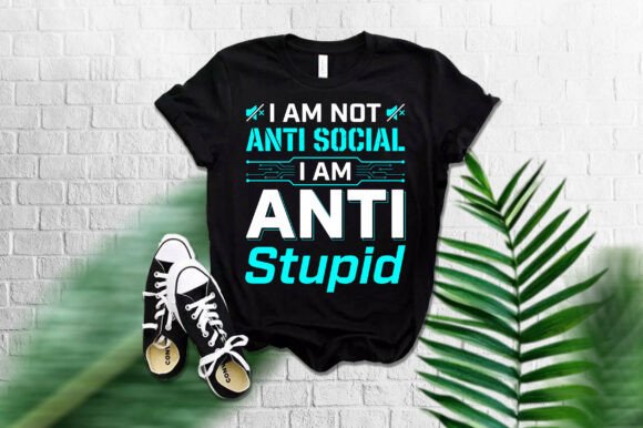 ANTI SOCIAL T-Shirt Design: Graphics and T-Shirt Designs