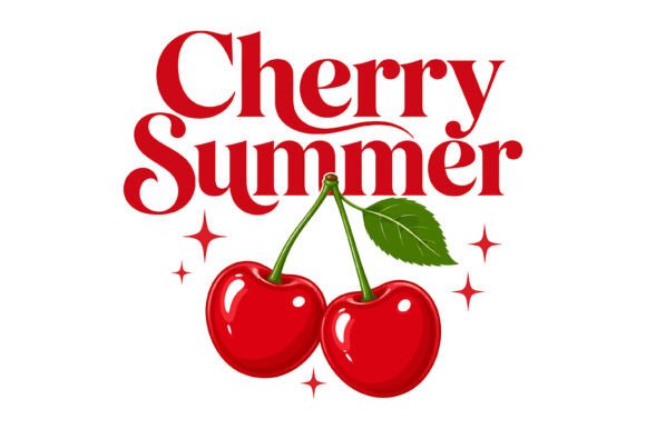 Cherry Summer Bold Typography Design