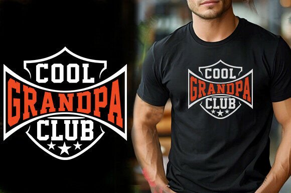 COOL GRANDPA CLUB VECTOR TSHIRT DESIGN