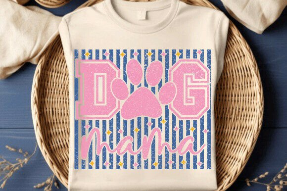 Dog Mama PNG, Floral Dog Mom Shirt Design