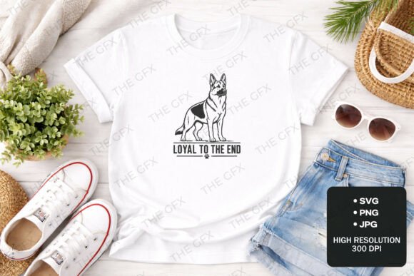 German Shepherd T-Shirt Design