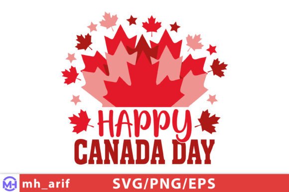 Happy Canada Day SVG T-Shirt Design
