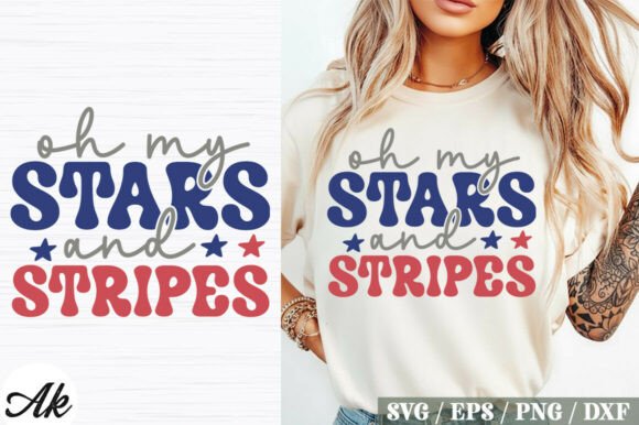 Oh My Stars and Stripes SVG Design