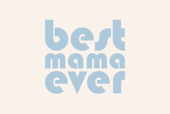 Retro Best Mama Ever SVG T-Shirt Design