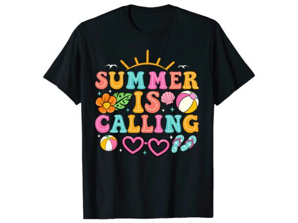 Summer is Calling Summer T-Shirt Design